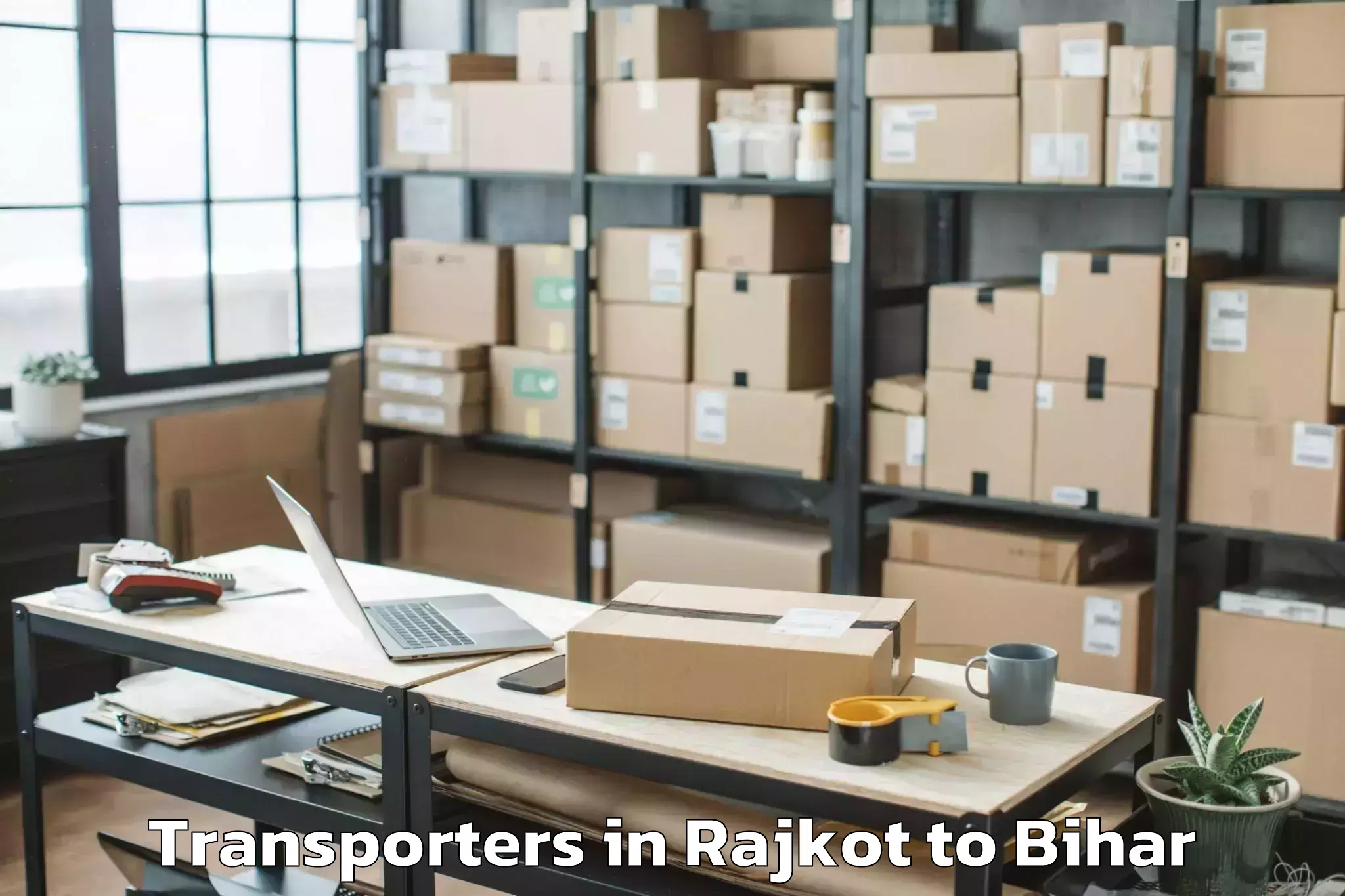 Professional Rajkot to Luckeesarai Transporters